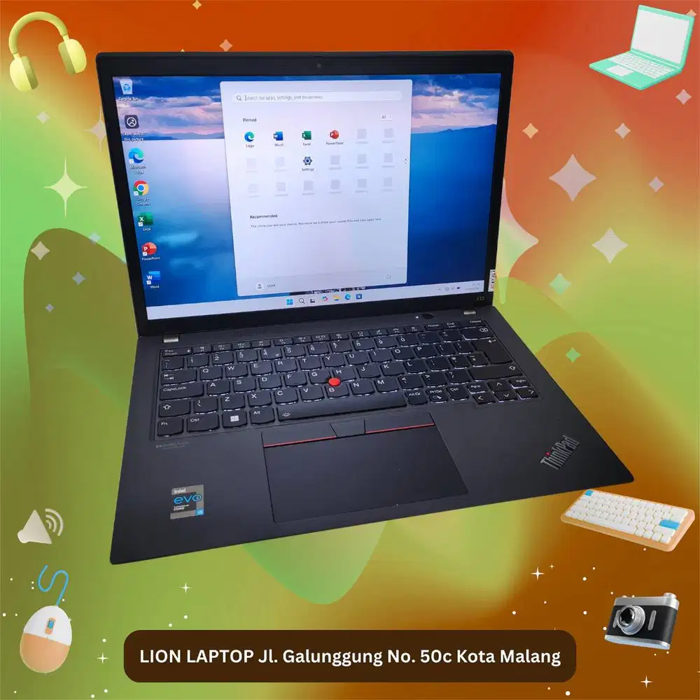 RAM 16GB Core i5 Gen 11 Slim Mulus Lenovo Thinkpad X13 Gen 2 [25|09]