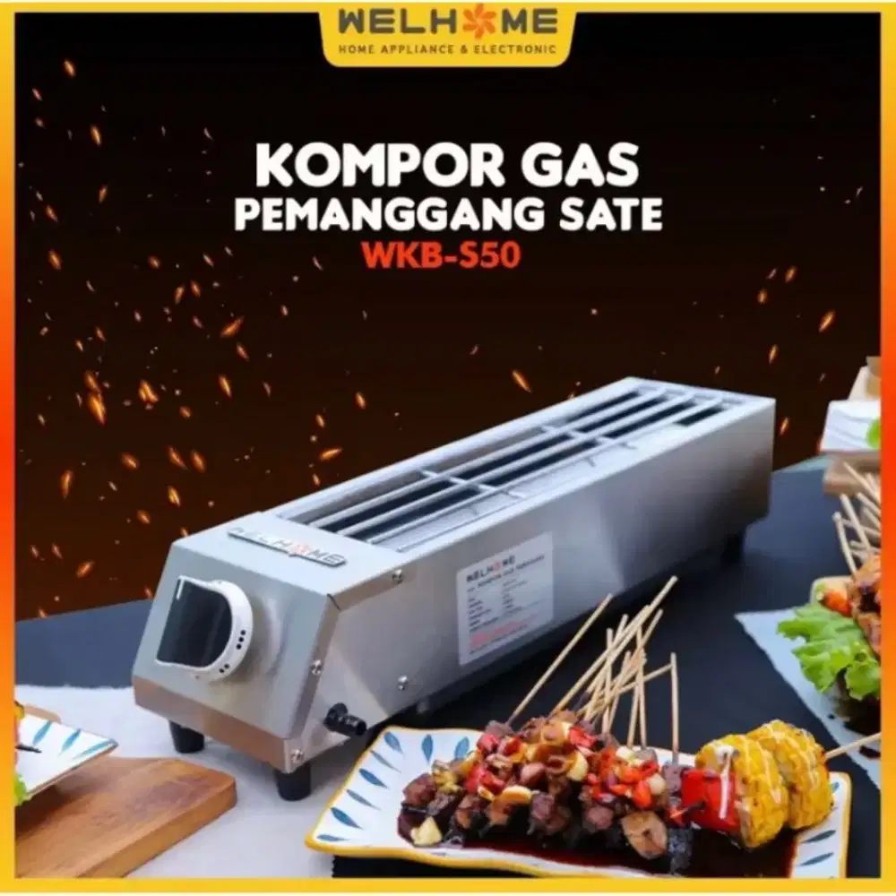 Kompor panggangan gas welhome,kodisi masih sangat baru, seperti baru