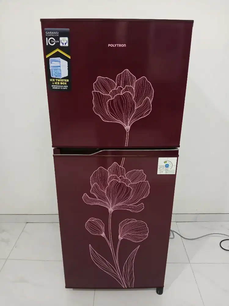 Kulkas 2 Pintu merk Polytron baru no frost no minus mulus bandung
