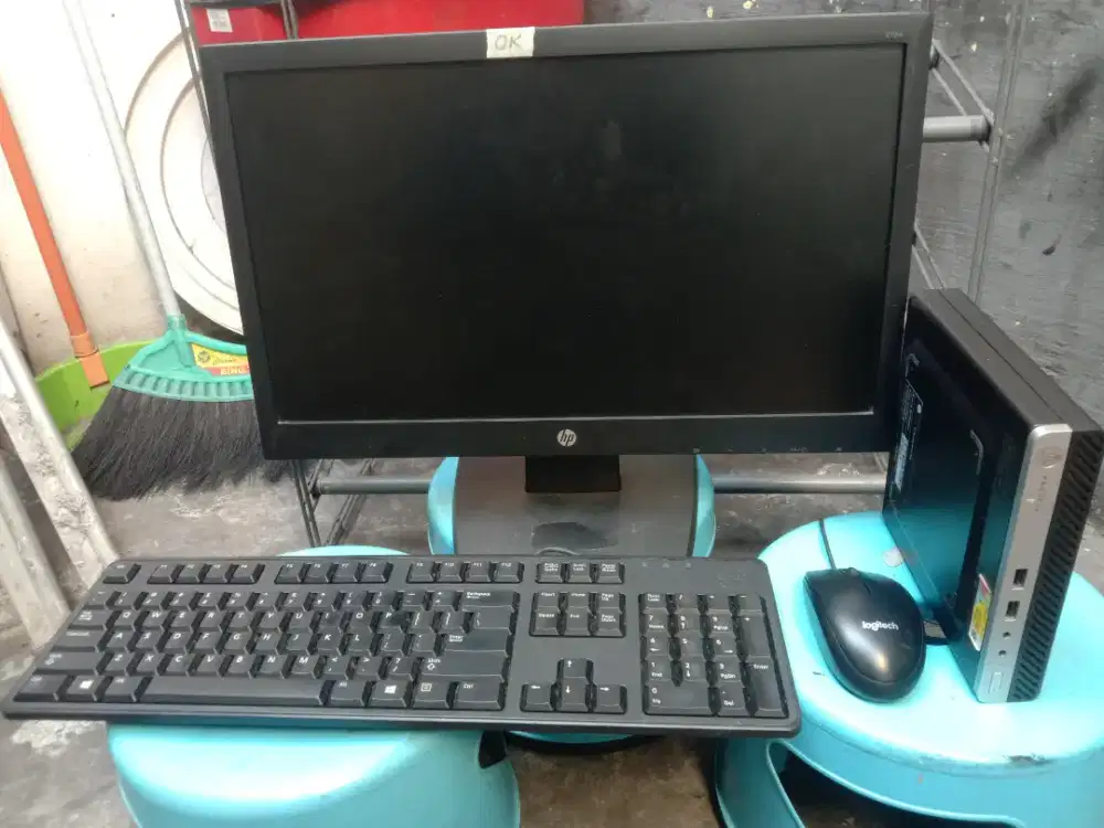 PC HP slim 400 G3 + LED Hp 19 + mouse keyboard