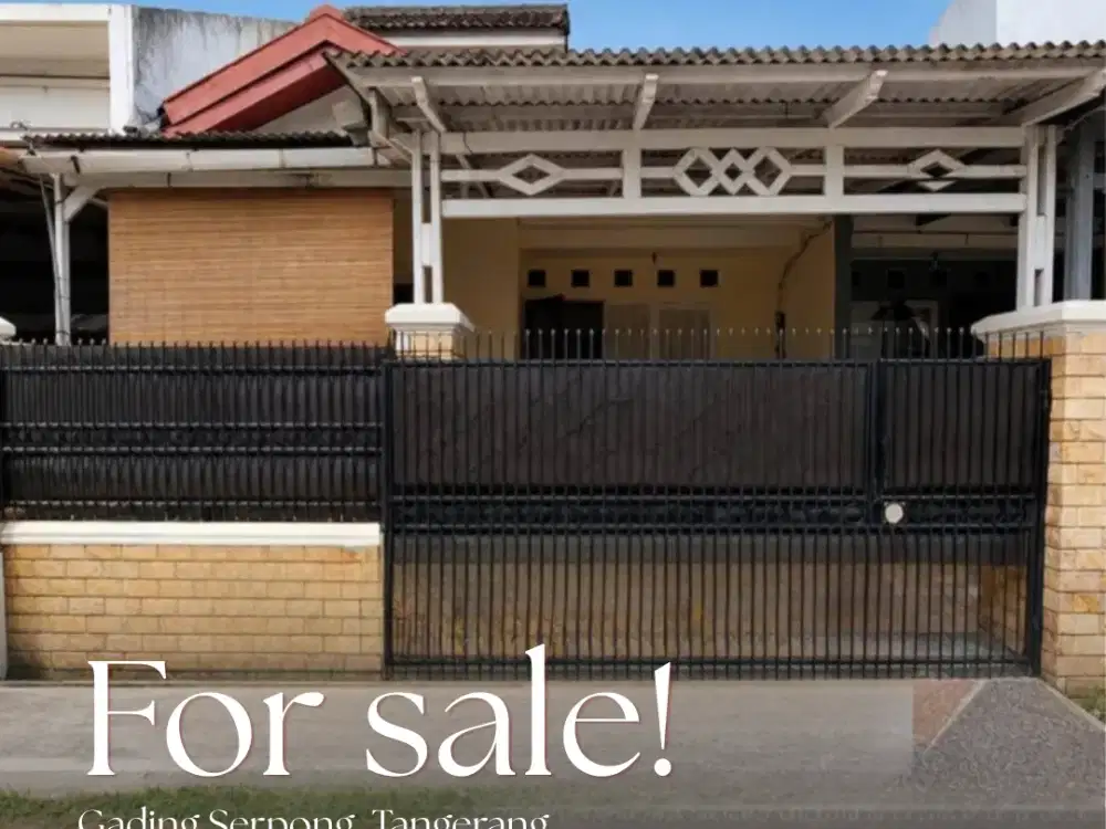 Dijual rumah ready to move in Gading Serpong