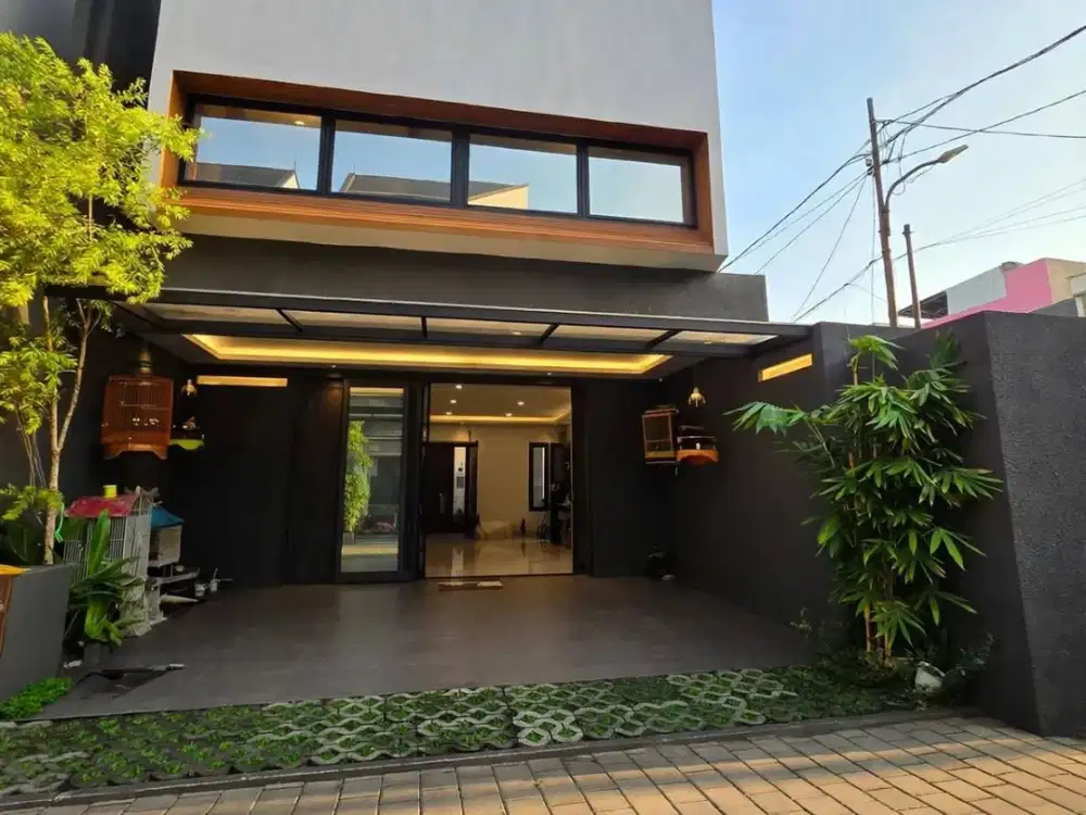 Dijual Rumah Baru 3 Lantai Posisi Hook Veteran Bintaro Private Cluster Semi Furnished