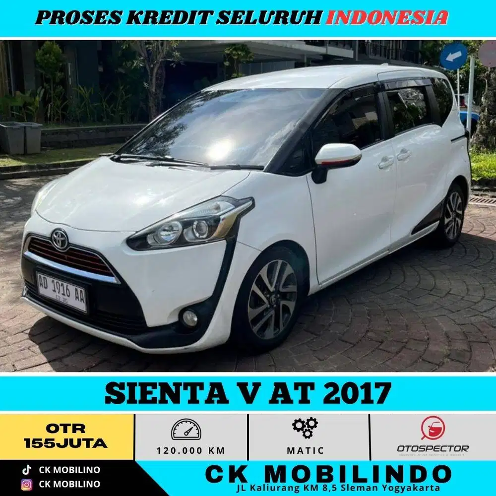 SIENTA V AT 2017 PUTIH PEMAKAIAN 2018