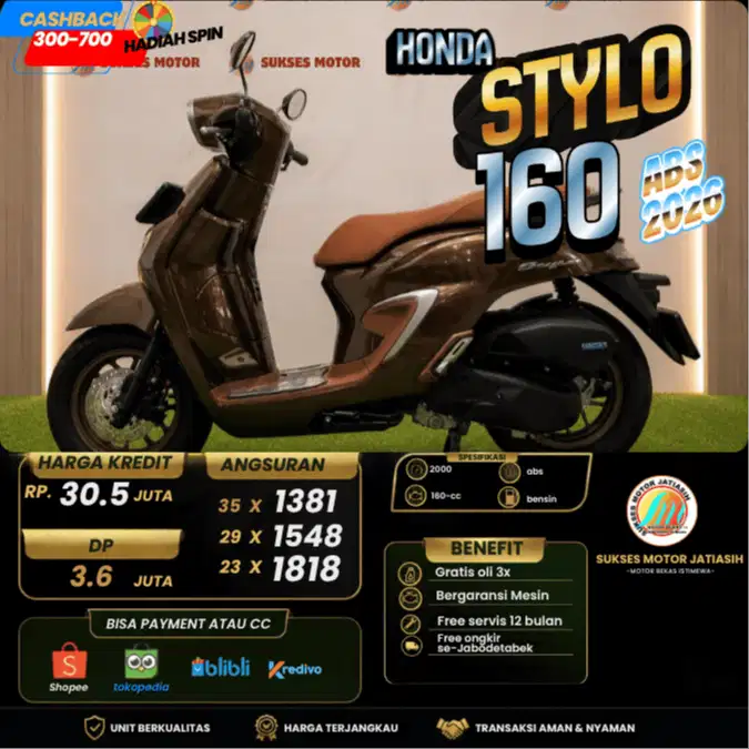 HONDA STYLO 160 ABS 2026 MOTOR CAKEP KM MASIH 4 RIBUAN SIAP GAS AJA