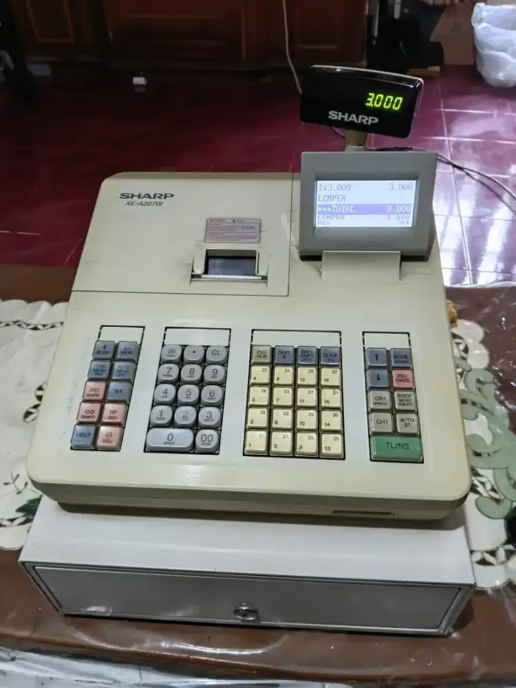 Mesin kasir / cash register SHARP XEA207W