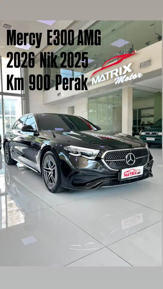 Mercy E300 AMG 2026 Nik25 Black on black Siap pakai