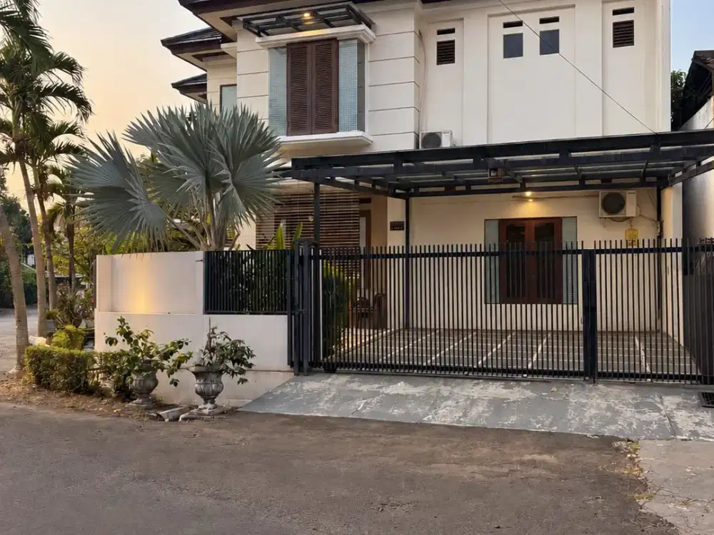 Dijual Rumah Hook Mewah 2 Lantai Bintaro Jaya Luas 295m² Siap Huni Harga Nego