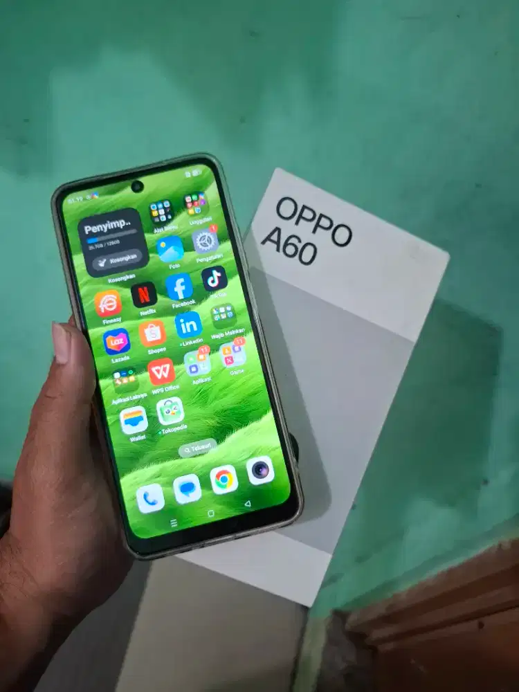 Oppo a60 ram 8+8/128 fulset ori