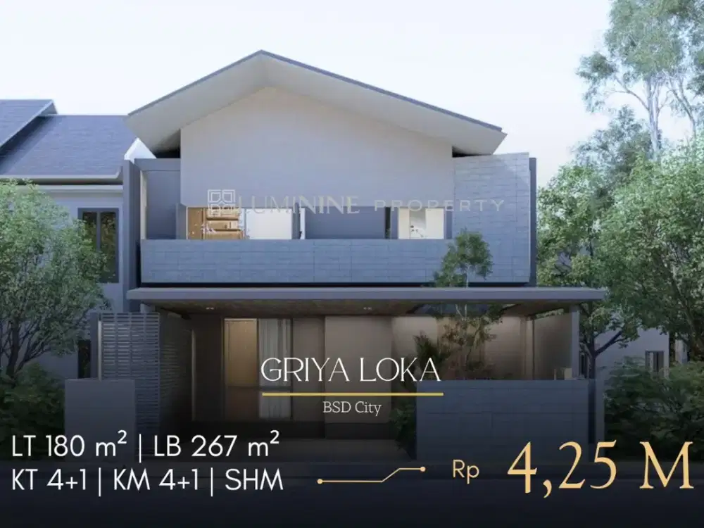 Dijual rumah mewah 2 lantai slow living, dekat dengan tol dan stasiun