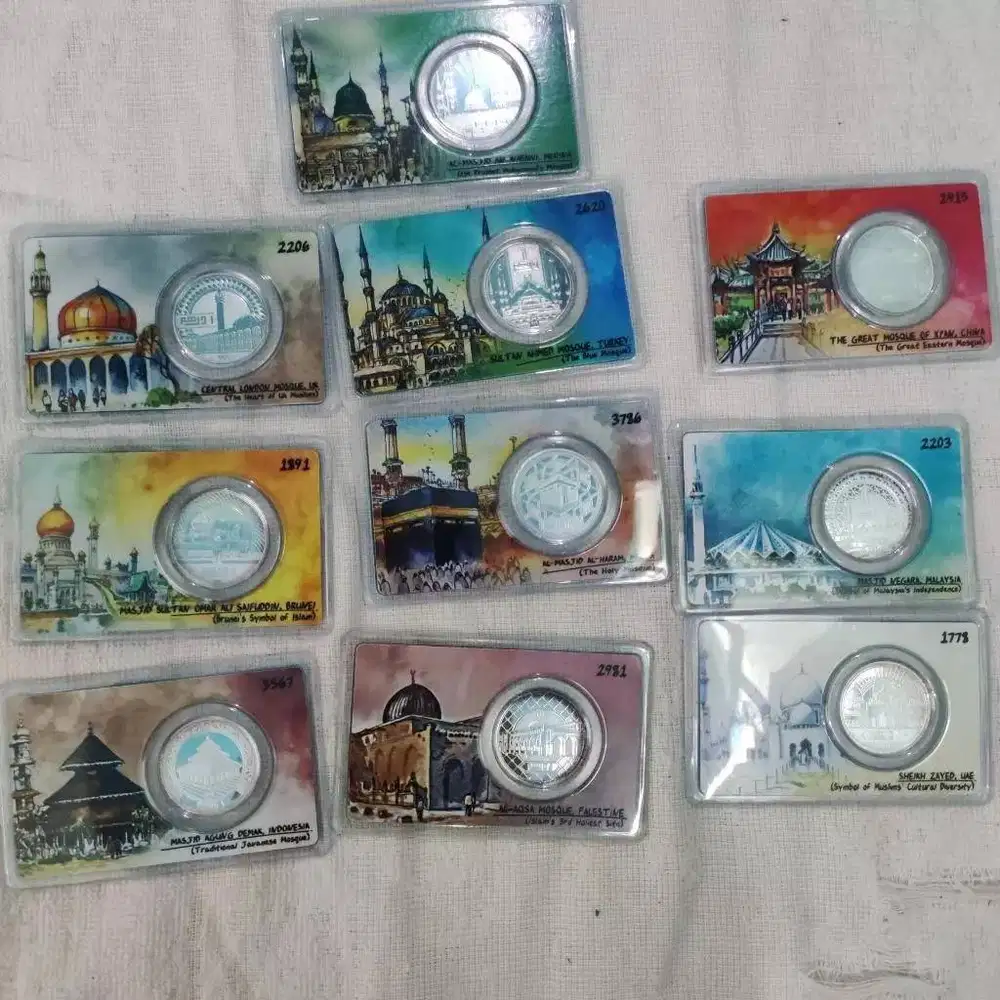 Dirham Masjid Negara Koin Perak 99,9% Produksi Nubex Malaysia