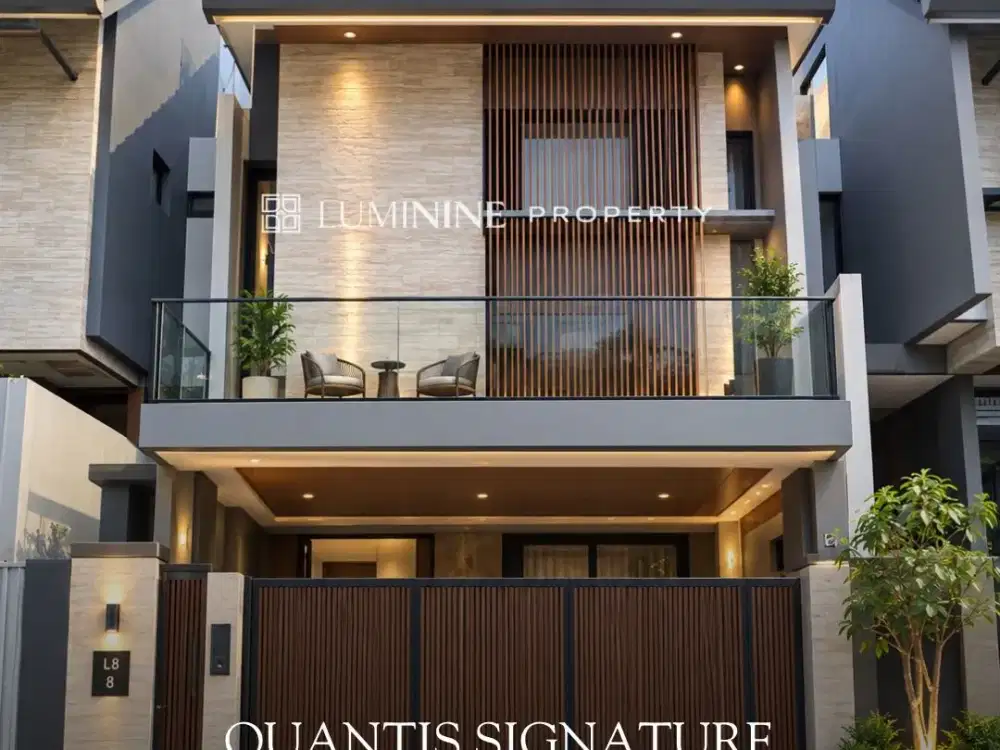 Dijual rumah mewah 3 lantai di quantis signature bsd city dekat sekolah, mall, tol dan stasiun