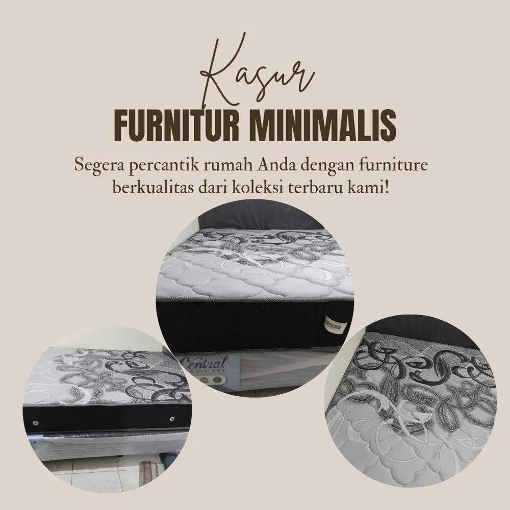SPRINGBED CENTRAL FULL SET SECOND BERKUALITAS