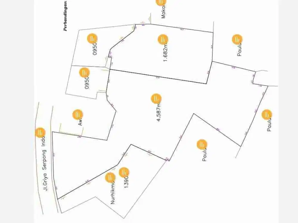 Dijual Tanah  dekat Citra Garden Serpong
