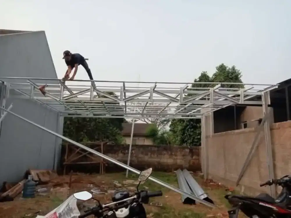Kanopi bajaringan ganti atap rumah renopasi bangunan