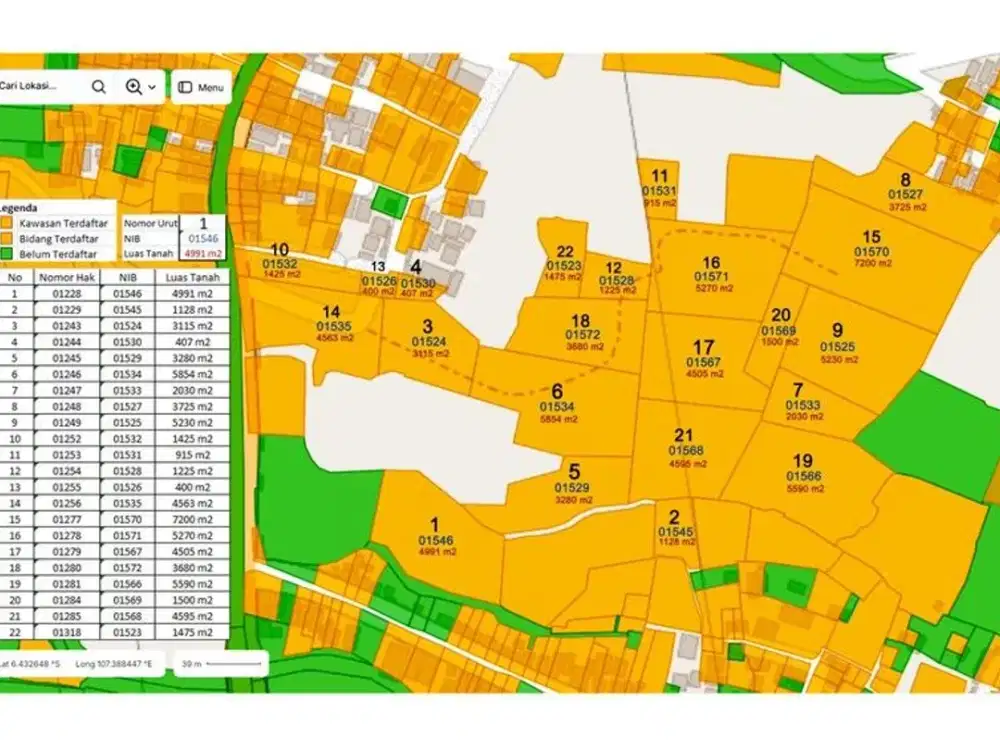 TANAH RESIDENTIAL/INDUSTRI 7,2 HEKTAR