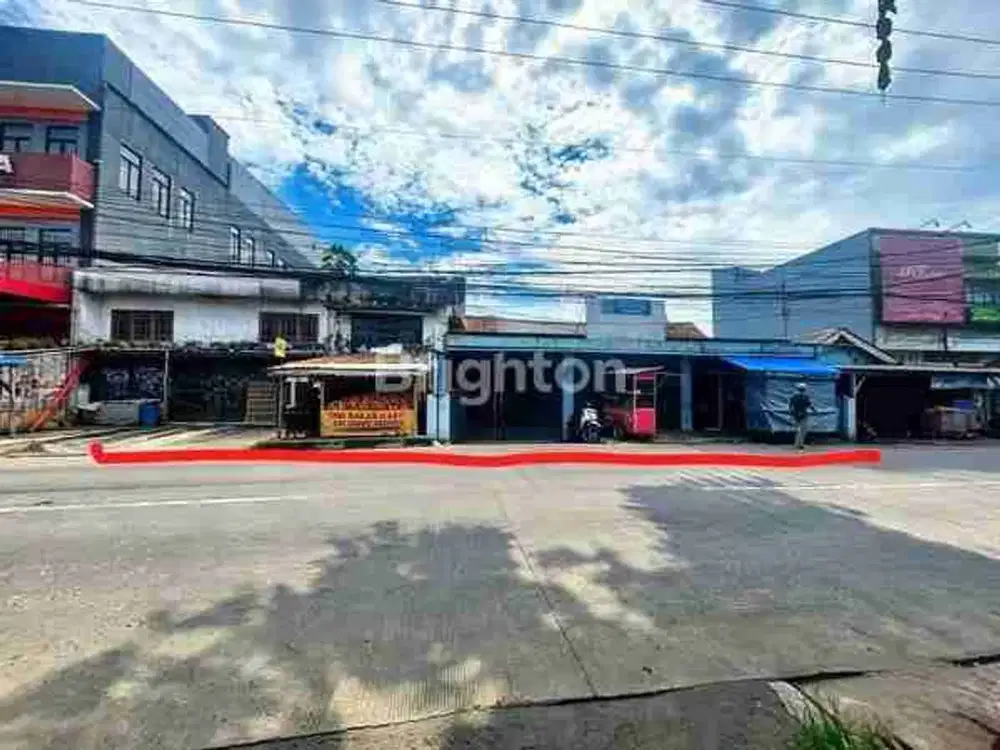 Tanah 2.446 m² & Rumah & Ruko Pinggir Jalan Raya Ciomas Bogor