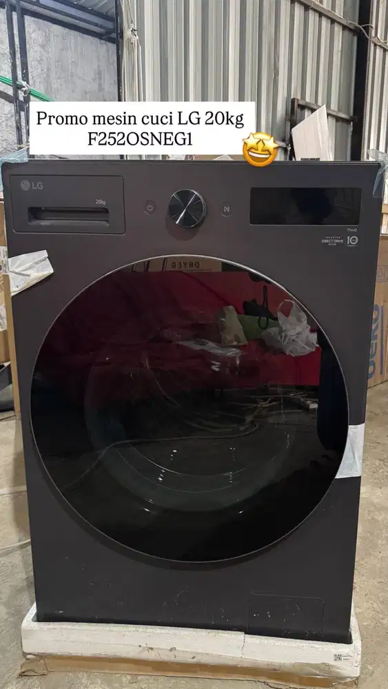 Mesin Cuci LG 20 Kg F2520SNEG1 - Mesin Laundry Kommersil