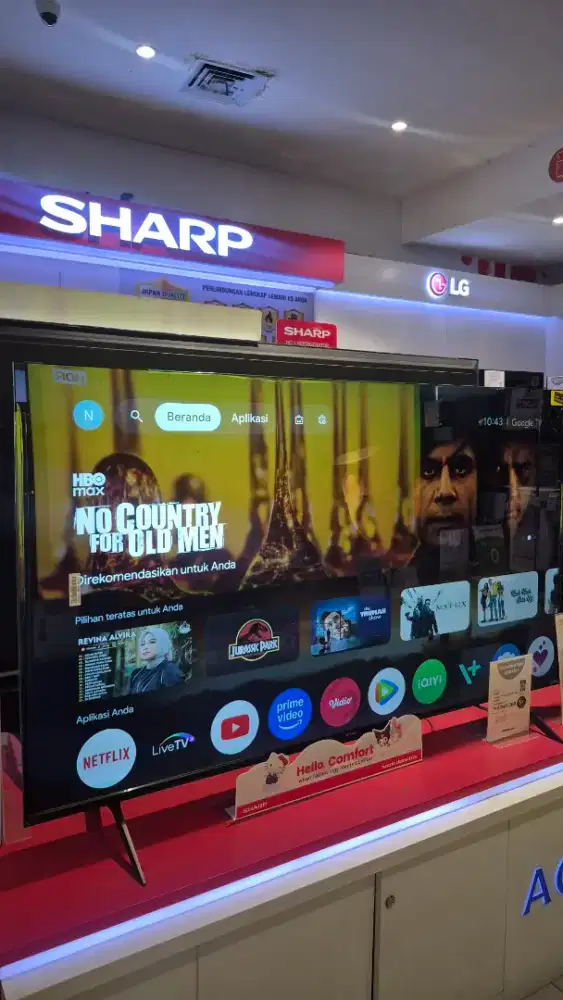 Promo tv sharp 65 inc google tv free sofa