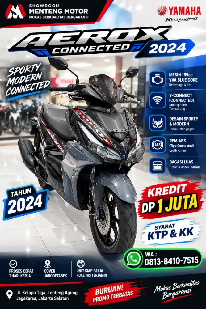 AEROX CYBERCITY KREDIT DP MULAI 1JUTAAN