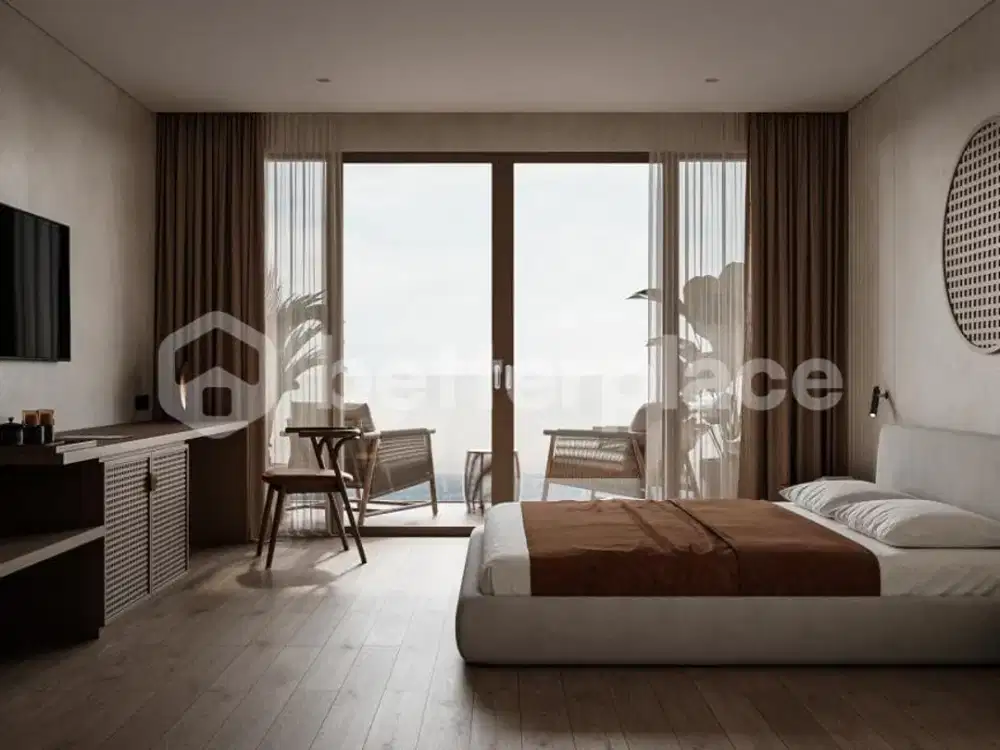 Elevated Beachfront Living in Uluwatu’s Melasti Paradise: A Luxury Leasehold Apartment with Sunset Views and World-Class Resort Amenities