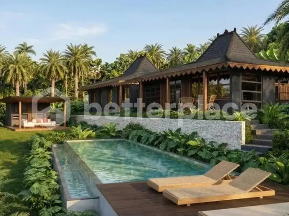 Elegant Freehold 3-Bed Bali Villa Surrounded by Lush Jungle Scenery with Infinity Pool, Sauna, Ice Bath, and Bespoke Artisan Details