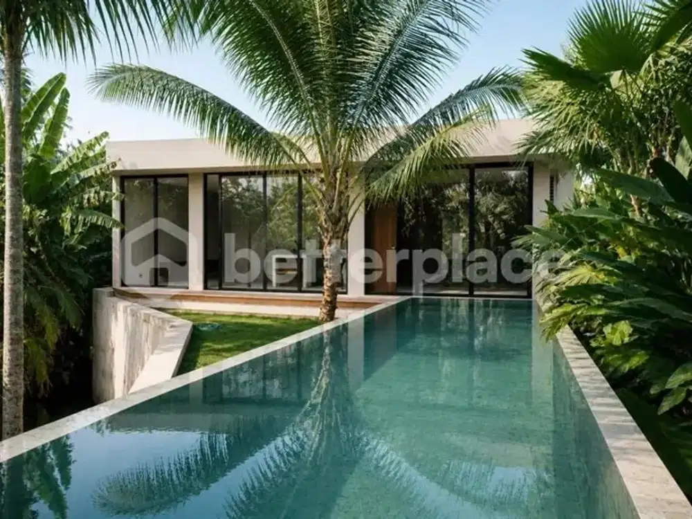 Beautiful Contemporary Villa Surrounded by Rice Fields and Volcano Views with Private Pool Just Three Minutes from Pigstone Beach