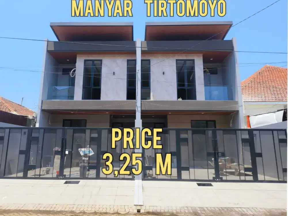 BARU GRESS 2 UNIT. RUMAH MEWAH MANYAR TIRTOMOYO. DEKAT KLAMPIS, MERR, UNAIR, ITS, KERTAJAYA, DHARMA HUSADA, SEMOLOWARU, NGINDEN