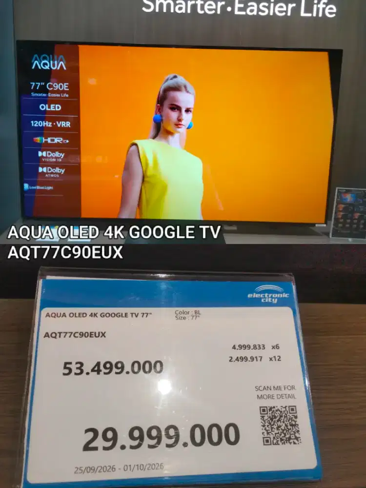 AQUA OLED 4K GOOGLE TV 77