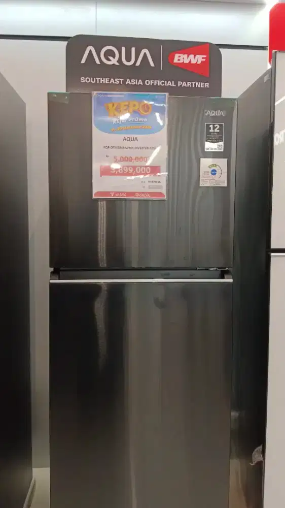 cicilan kulkas 2 pintu AQUA