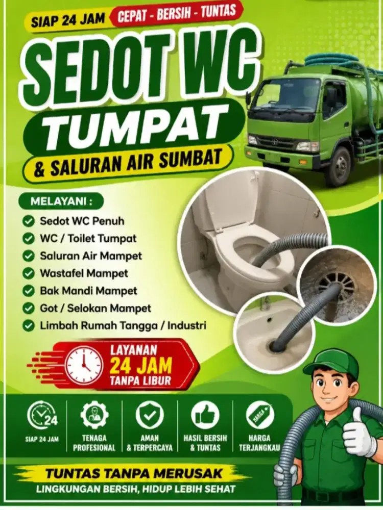 WC tumpat saluran air sumbat Sedot sapsitang Westapel mampet