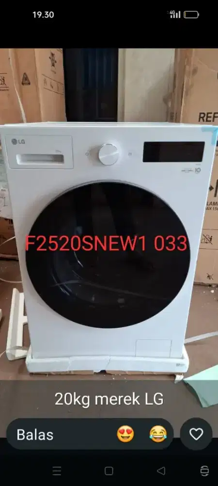 Mesin cuci LG 20kg type fb2520snew1