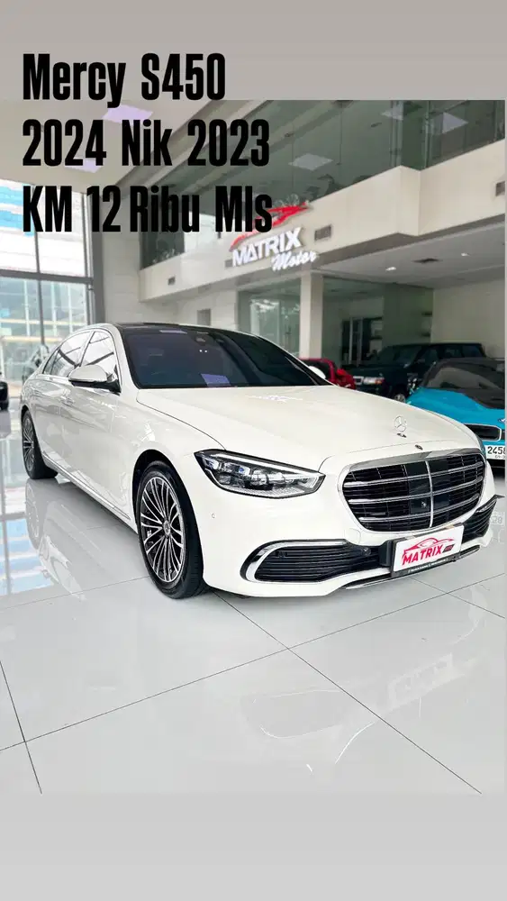 Mercy S450 2024 Nik23 white on Orange Siap pakai