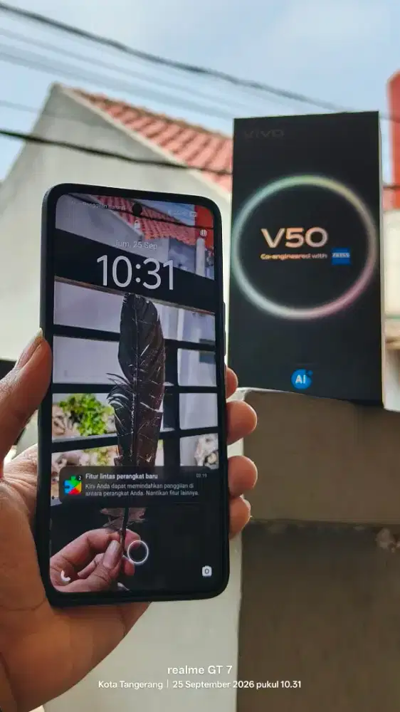 Vivo V50 5G 12/256GB fullset garansi resmi on