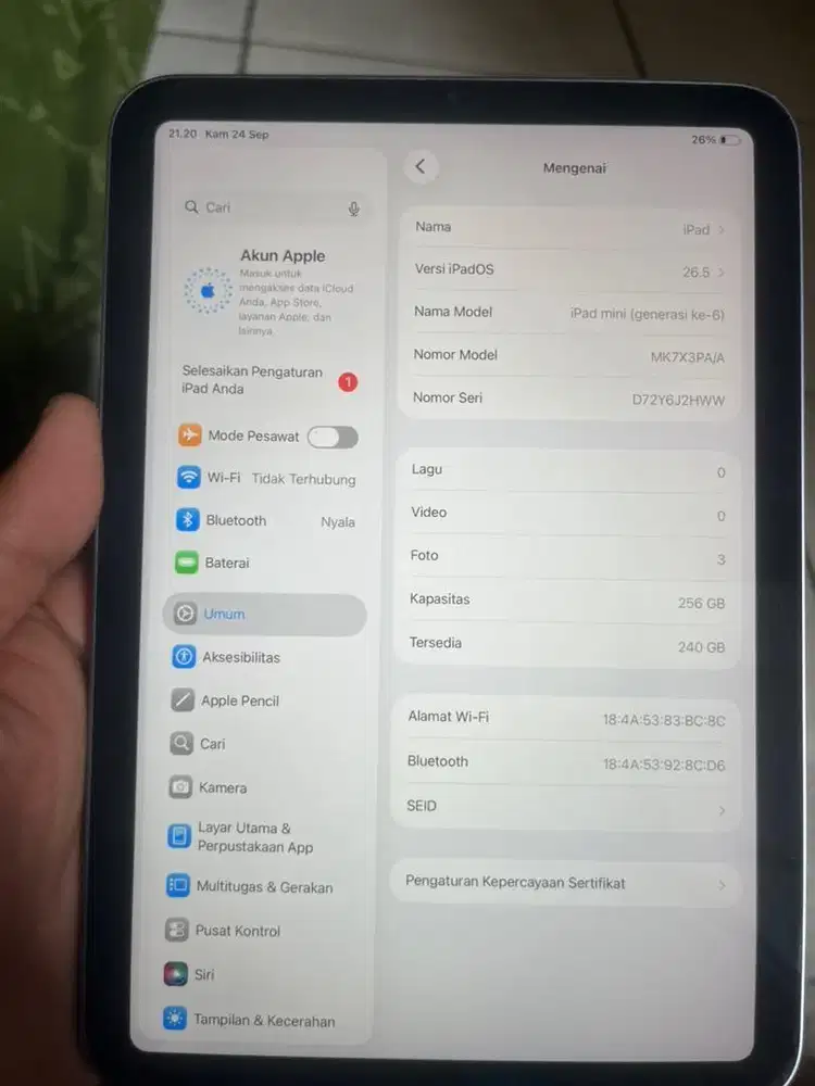 Ipad mini 6 256gb ibox