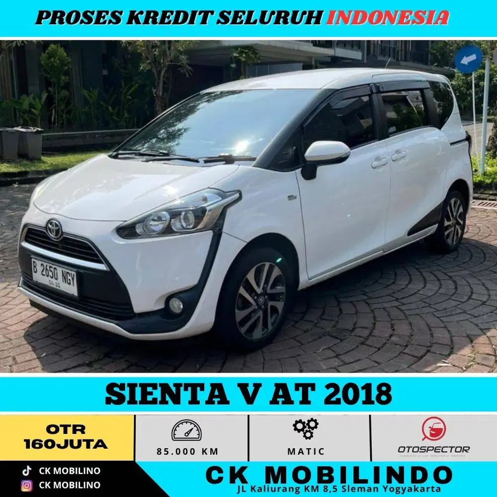 SIENTA V AT 2018 PUTIH PEMAKAIAN 2019 DP MURAH