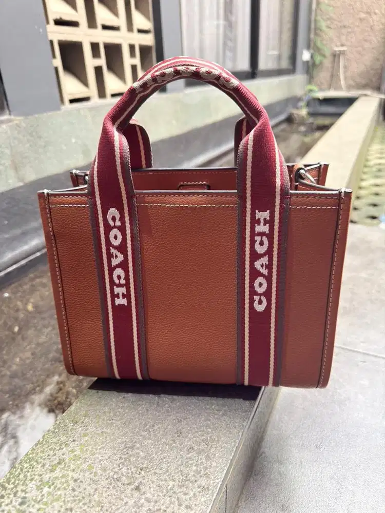 tas coach denim