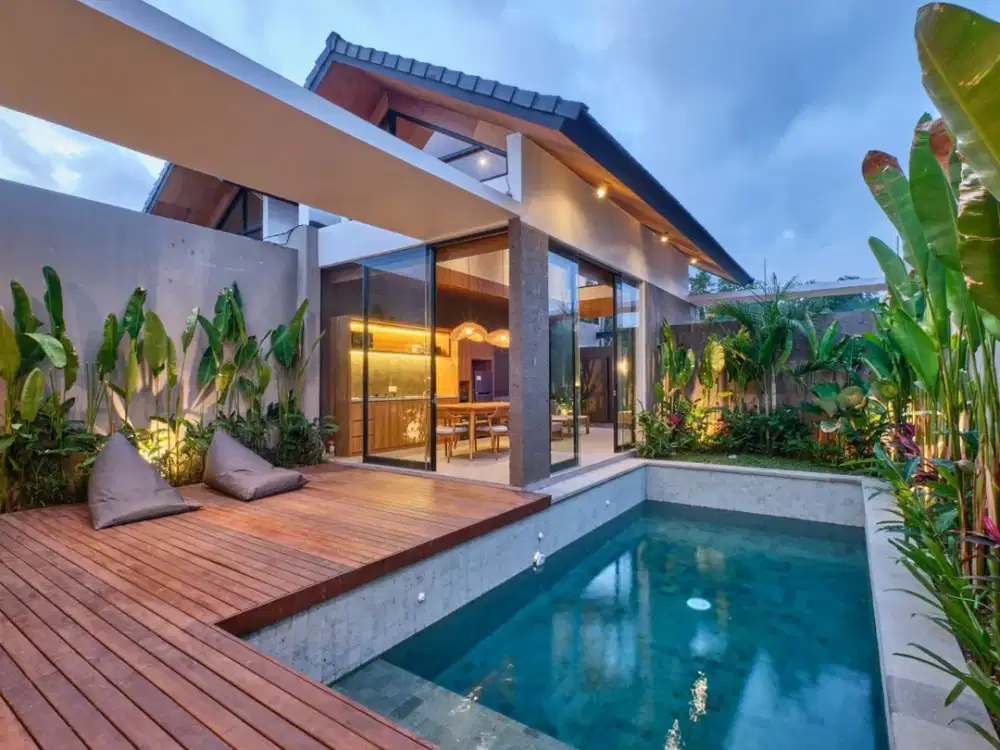 Villa mewahyang menawarkan hunian berkonsep modern yang stylish dan nyaman di Kemenuh,Ubud, Gianyar