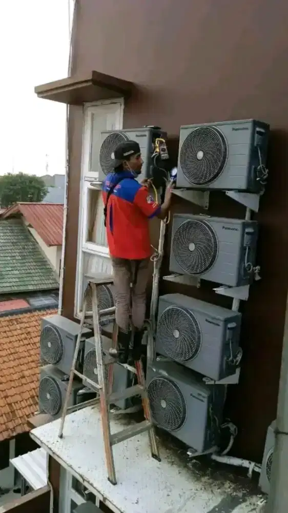 Service AC bongkar pasang AC kulkas pompa air