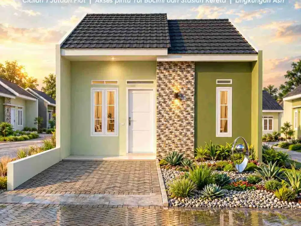 Dijual rumah subsidi Cicilan Flat 1 Jutaan Sampai dengan Lunas