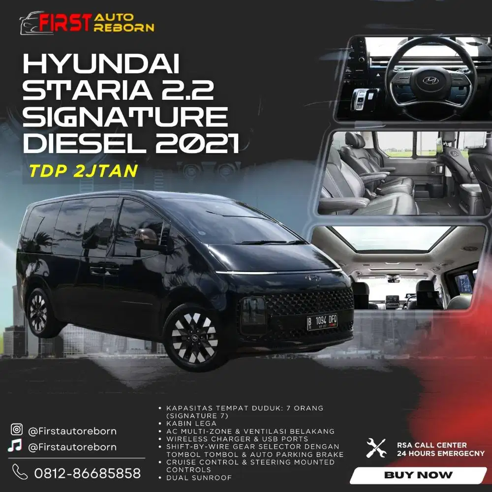 (TDP35jt) Hyundai Staria 2.2 Signature Diesel 2021