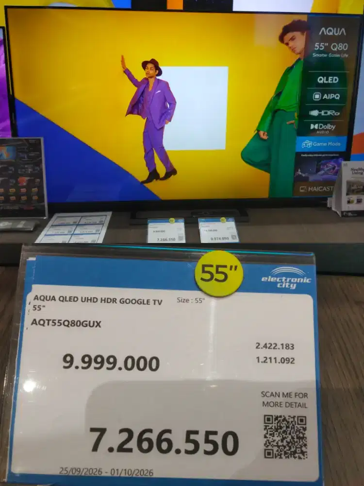 AQUA QLED UHD GOOGLE TV 55