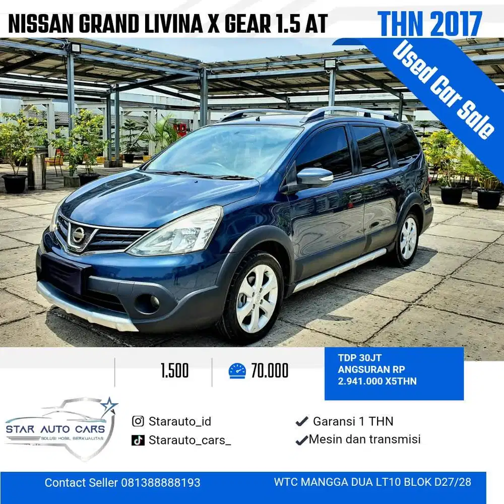 nissan grand livina x gear 1.5 at