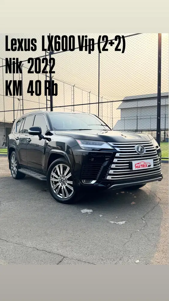 Lexus LX600 Vip(2+2) Nik 2022 Black on black Siap pakai