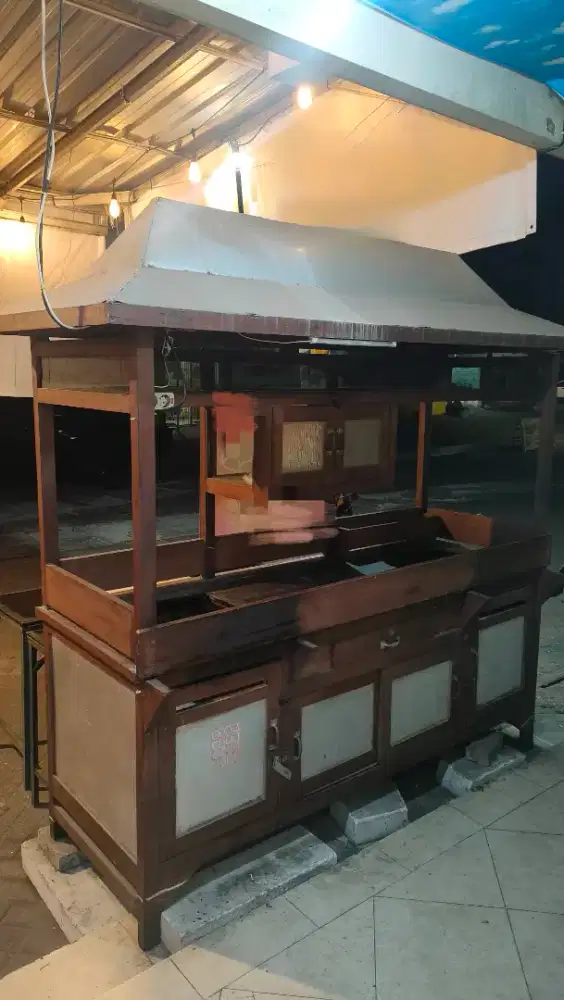 Gerobak Bakso + Mie Ayam Kayu Jati