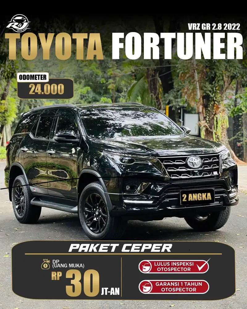 LOW KM.24RB!! Toyota Fortuner VrZ Gr 2.8 TRD 2022 / 2023