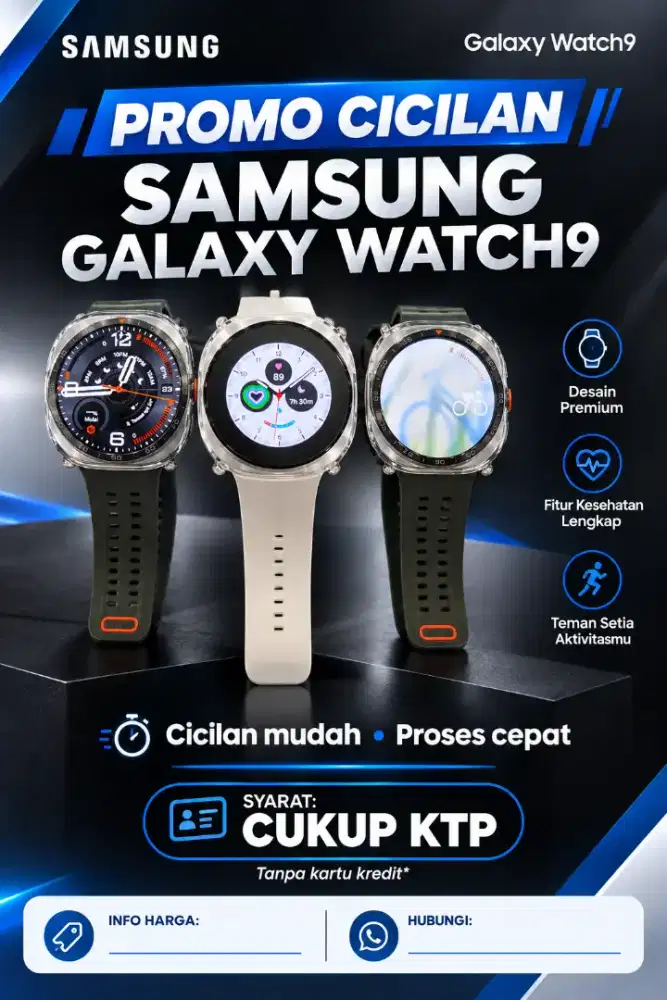 SAMSUNG GALAXY WATCH 9 BERGARANSI RESMI SYARAT CICILAN CUKUP KTP SAJA