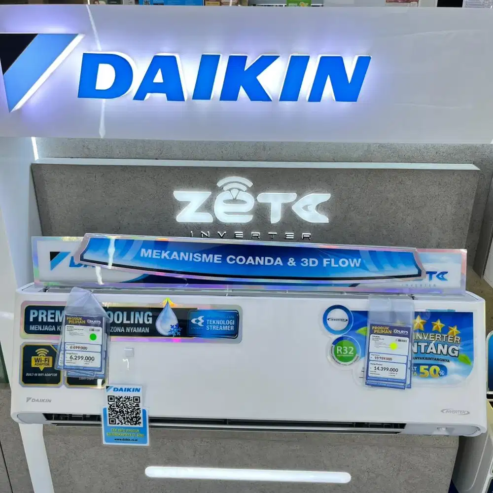 DAIKIN AC FLASH INVERTER 1 PK, BISA CICILAN 0%
