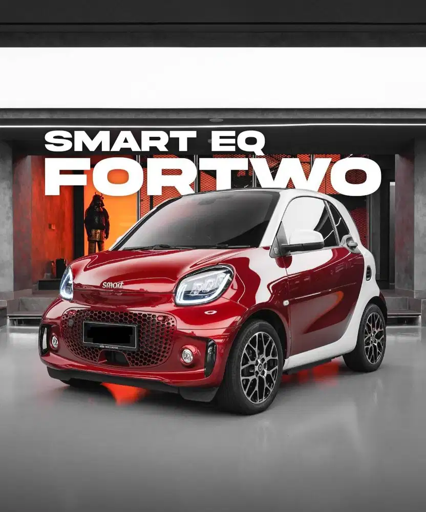 MERCY SMART EQ FOR TWO 2023 CARMIME RED. MERCEDES BENZ Full EV Coupe