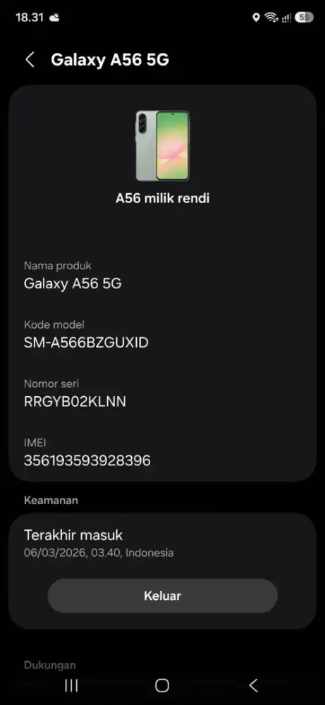 Hp Samsung a56 5g