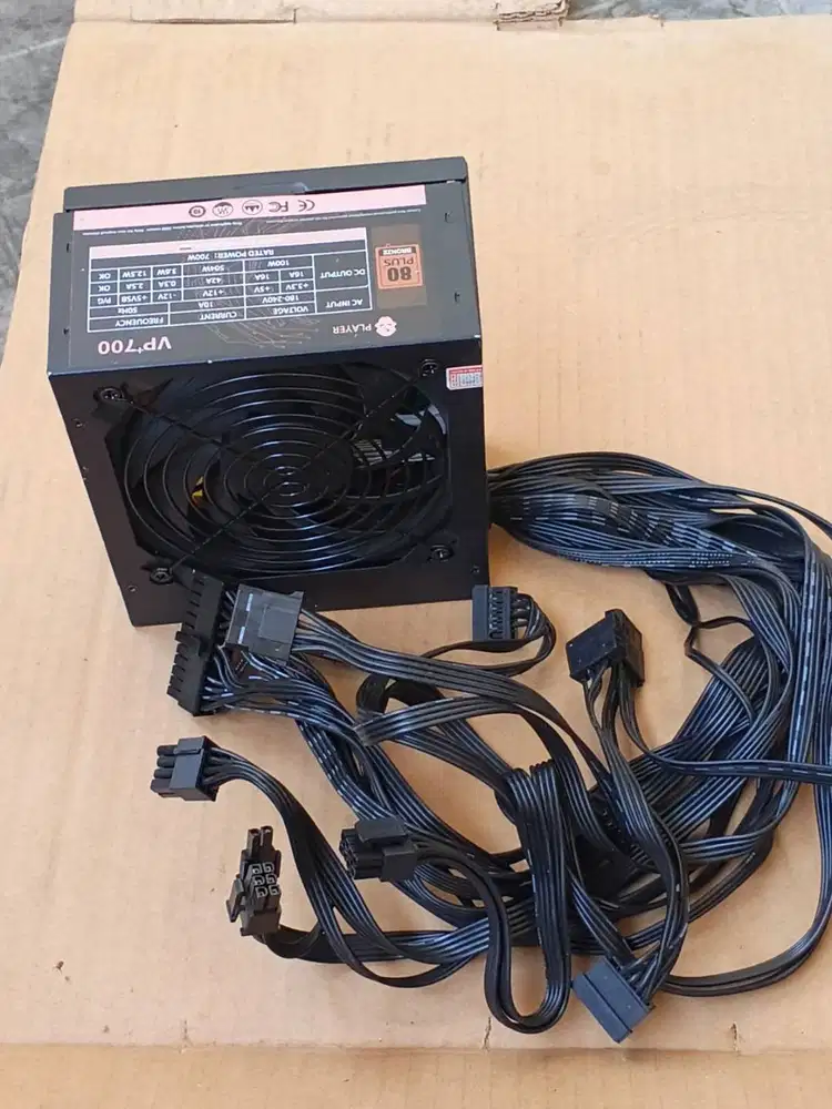 power supply psu gaming player 700W   80+bronze flat cable VP+700